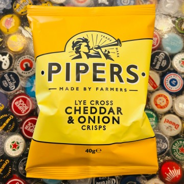 Pipers - Cheddar & Onion 40g